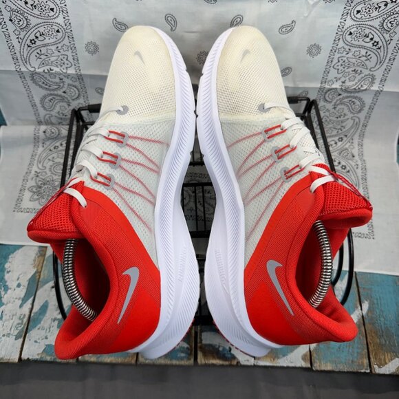 Nike Quest 4 Red White Gray Men's Running Shoes (DA1105-100) White Size 12 EUC - Picture 9 of 10